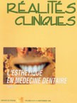L'esthétique en médecine dentaire. Tome 1