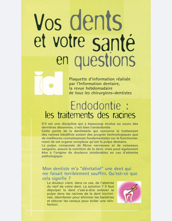 Fiche Patient : Endodontie