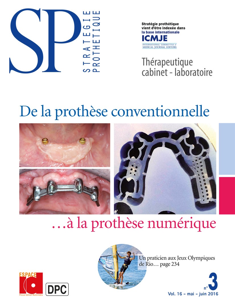 De la prothèse conventionnelle...à la prothèse numérique