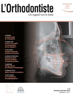 L'Orthodontiste Novembre - décembre 2018