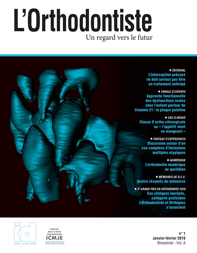 L'Orthodontiste Janvier - Février 2019